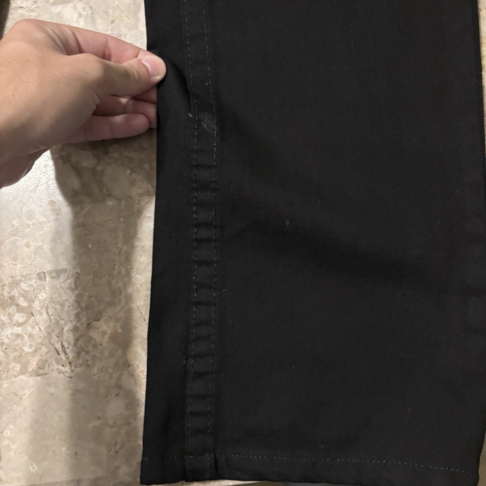 True Religion Jeans Mens 34 (fits 36x31) Black Ricky Straight Flap Pocket Denim - Picture 3 of 15